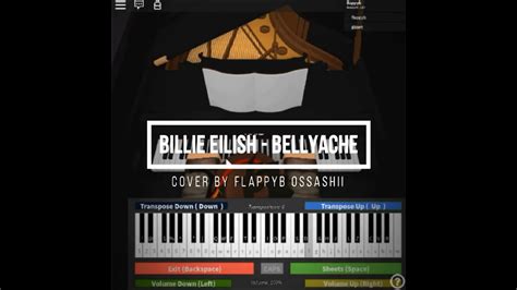 Roblox Pianobillie Eilish Bellyachefullnotes In The Description
