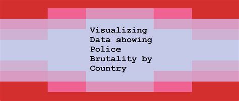 Visualizing Data Showing Police Brutality By Country