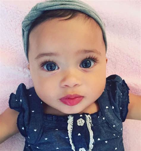 The first recorded use of baby blue as a color name in english was in 1892. Cute Blue Eyed Curly Hair Mixed Biracial Baby Girl | Baby ...