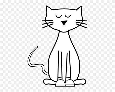 Outline Of A Cartoon Cat Free Transparent Png Clipart Images Download