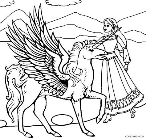 Mia and me coloring pages help your little ones use their imagination to bring a magical world to life. Printable Pegasus Coloring Pages For Kids | Cool2bKids