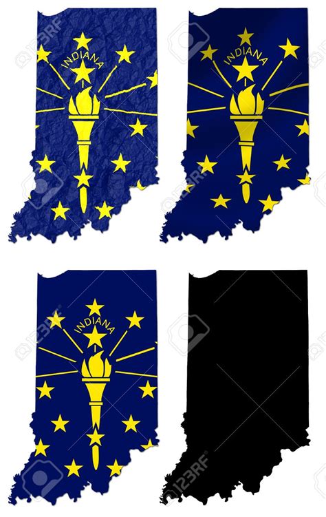 Indiana State Flag Vector At Getdrawings Free Download