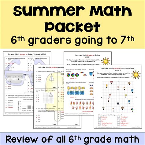 Summer Math Your Rising Th Grader Will Love