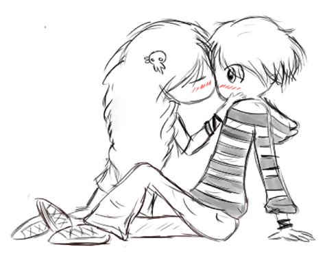 If youve followed all the steps at the end you should have a drawing of two people kissing like the one below. Two cute kids kissing.. or .. i dont even know. by Gochure ...