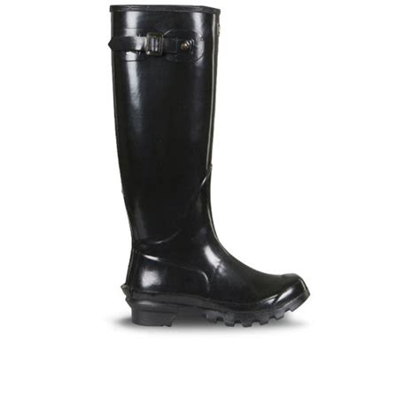 Barbour Womens Country Classic Gloss Wellington Boots Black Free