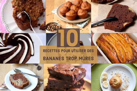 Que faire avec des bananes trop mûres