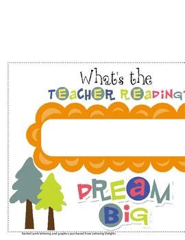 What's the Teacher Reading? sign for classroom | Reading teacher, Elementary reading, School reading