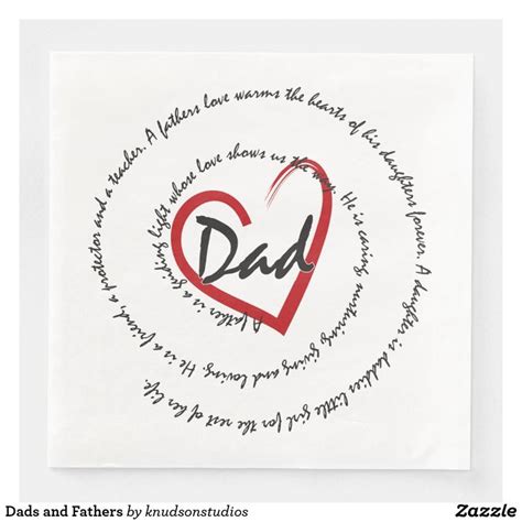 Dads And Fathers Paper Dinner Napkins Zazzle Paper Dinner Napkins