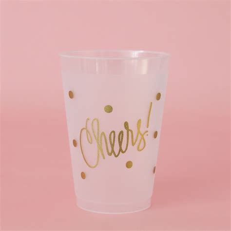 Cheers Frosted Plastic Cups, 12 oz, set of 12 | Frosted plastic cup, Plastic cups, Plastic drink ...