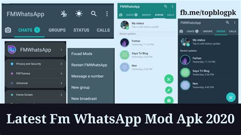100% working on 8,700 devices, voted by 43, developed by whatsapp inc whatsapp messenger mod apk 2.21.4.22 plus. √ Download the Latest FM WhatsApp V8.26 Mod Apk 2020