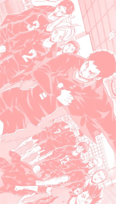 From The Haikyu Manga Haikyuu Wallpaper Pink Posters Aesthetic Anime