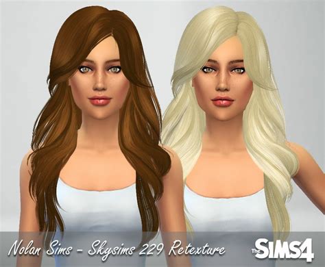 My Sims 4 Blog Skysims 229 Hair Retexture By Nolansims
