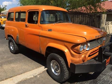 1963 Jeep Powerwagon Suv Orange Runs And Drives Great For Sale Photos