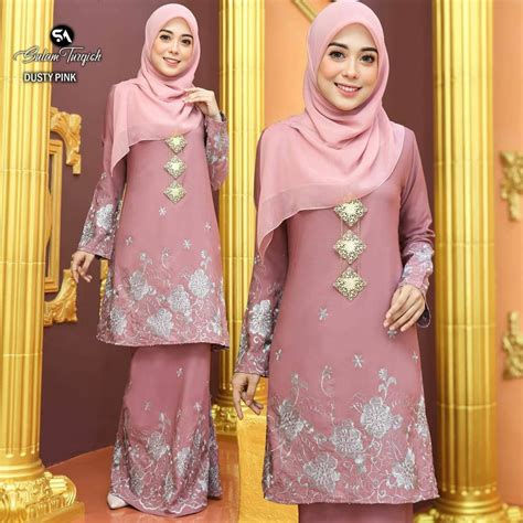 Baju Kurung Kain Batik Viral Baju Kurung Johor Lateefa Saeeda