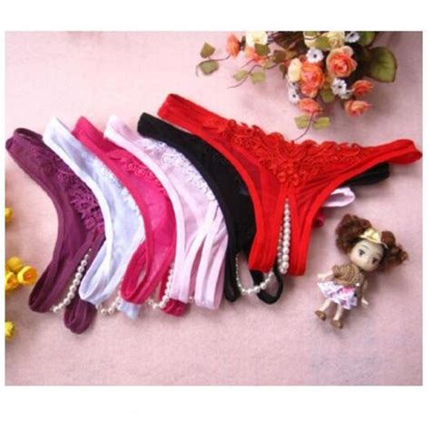 Womens Panties Sexy G String Underwear Women Lady Lace Crotchless Intimates Briefs Erotic