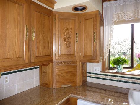 Corner cabinet ideas for optimized storage space 2. Corner oak tambour appliance garage - WOODWEB's Cabinet ...