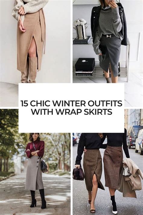 15 Chic Winter Outfits With Wrap Skirts Styleoholic