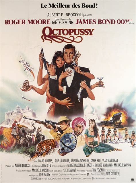 vintage poster james bond 007 octopussy
