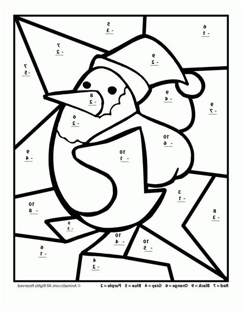A collection of english esl christmas worksheets for home learning, online practice, distance learning and english classes to teach about. Lovely Christmas Math Coloring Pages - Best Template ...