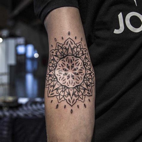 Inner Elbow Mandala By Remy B In 2020 Belly Tattoos Neck Tattoo