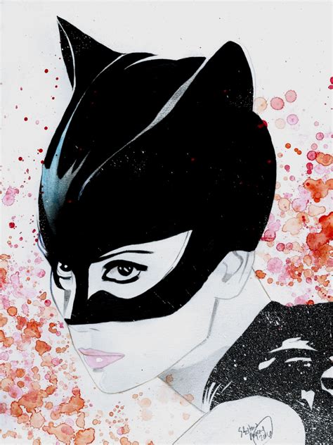 Catwoman~halle Berry In Shelton Bryants Catwoman Comic Art Gallery Room