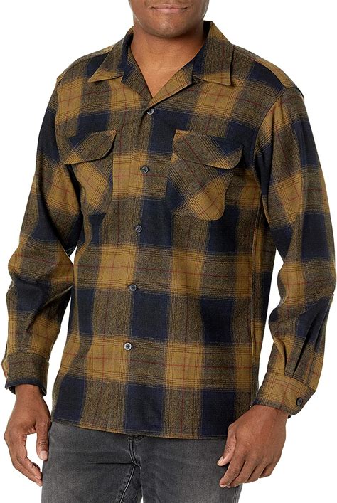 Pendleton Mens Long Sleeve Classic Fit Board Wool Shirt Ebay