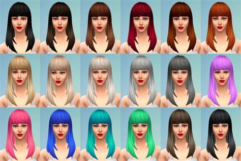 Delirium Sims Default Replacement Hairs • Sims 4 Downloads