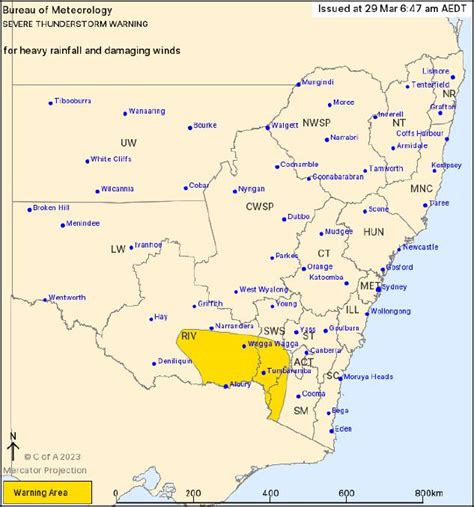Severe Storm Warning Remains For Parts Of Riverina South West Slopes