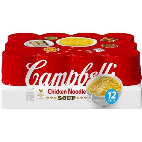 Campbells Condensed Chicken Noodle Soup 1075 Oz Cans 12 Pack