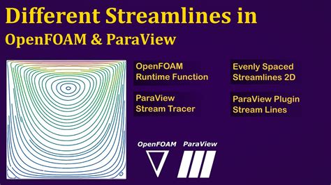 Streamlines In Paraview And Openfoam Youtube