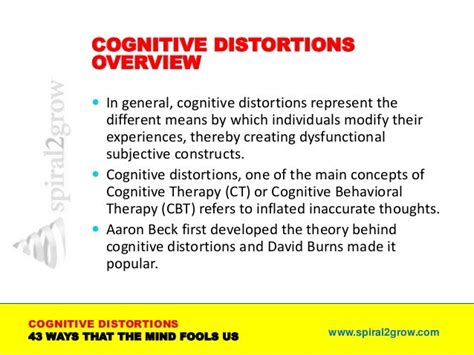 Examples Of Labeling Cognitive Distortion Best Design Idea