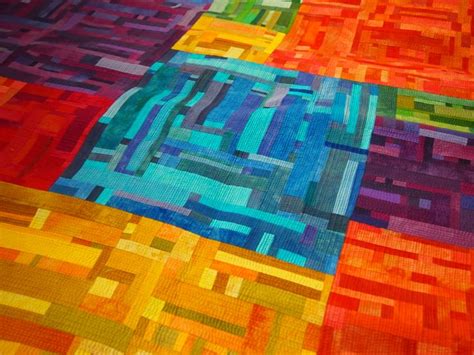 Art Quilts By Fiona Clancy Colour Blocks 3 Detail Contemporary Art