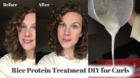 Diy Rice Protein Hair Treatment Before And After Diy Rice Protein Treatment Curlyhair