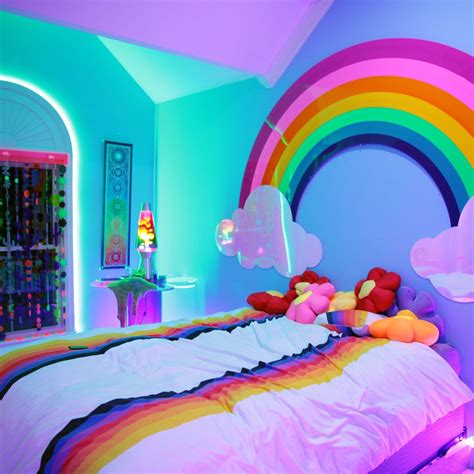 Pin By Carathebloom On Oc Todd Rainbow Bedroom Girl Bedroom Designs