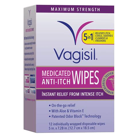 Buy Vagisil Anti Itch Medicated Feminine Wipes For Women Maximum