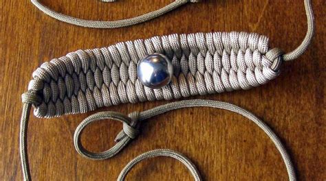 When tying two columns together, e.g. Hand-tied paracord sling | Paracord, Tie knots, Bracelets