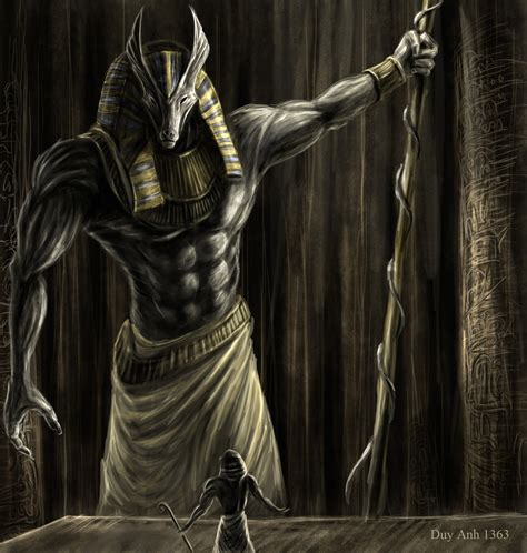 Tapety malování socha mytologie Anubis Snímek obrazovky 1500x1579
