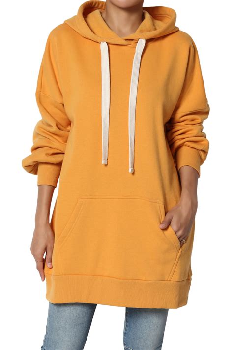 Themogan Womens Plus Oversized Fleece Hoodie Pocket Hooded Pullover Long Sweatshirts