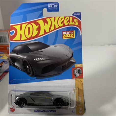 Koenigsegg Gemera Hot Wheels Grey Exotic Hypercar Hw Turbo
