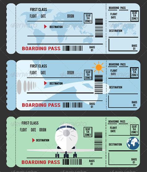Customizable Free Printable Boarding Pass Template