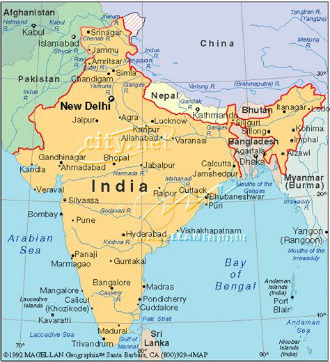 India Map Calcutta
