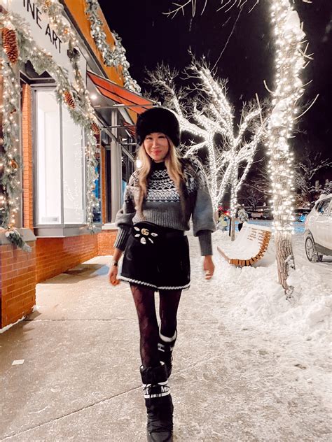 après ski style what to wear in aspen red soles and red wine