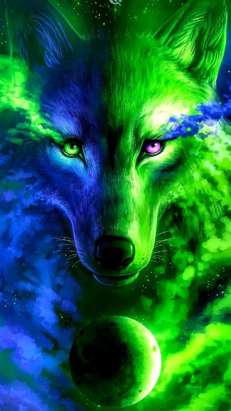 Epic Galaxy Wolf Wallpaper Wallpaper Hd