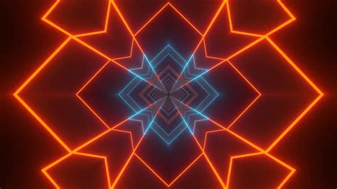 Geometric Neon Shapes Loop Stock Motion Graphics Motion Array