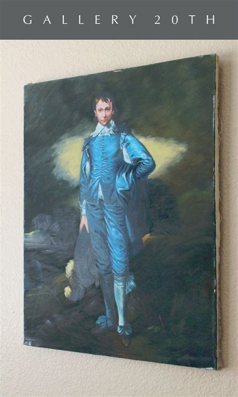 Blue Boy Original Art Oil Painting Superb Thomas Gainsborough