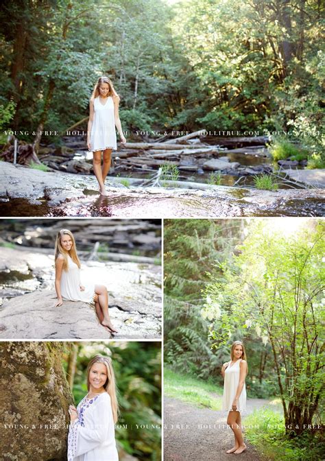 Beautiful And Natural Waterfall Senior Pictures In Oregon With Images