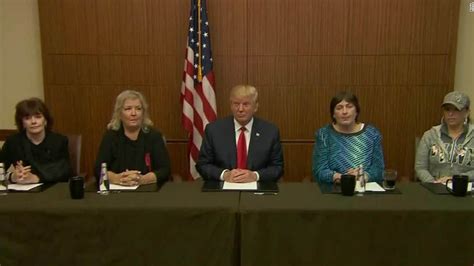 trump appears with bill clinton accusers before debate cnn video