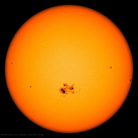 NASA S SDO Observes Largest Sunspot Of The Solar Cycle NASA