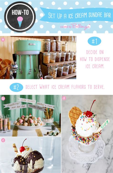 How To Set Up A Retro Ice Cream Sundae Bar At Your Wedding Creative