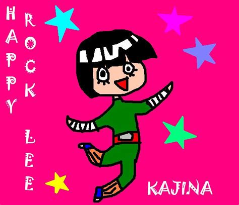 Happy Rock Lee By Kajina On Deviantart